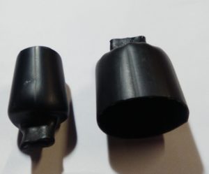 Alternativa al capuchón termorretráctil con un tubo con adhesivo interior.