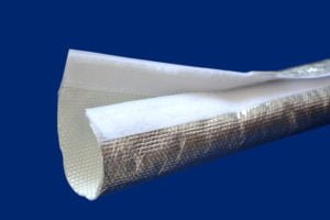 funda fibra vidrio aluminizada abierta